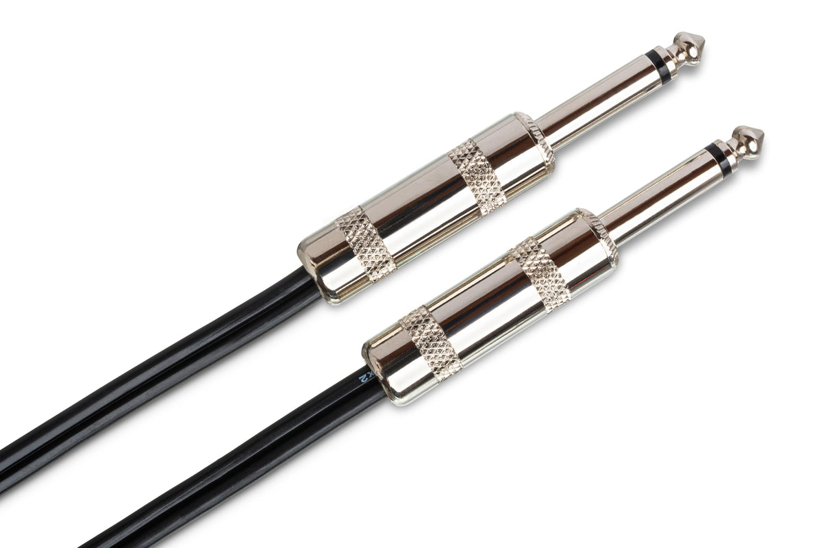 Hosa SKZ-603 Speaker Cable, Hosa 1/4" TS to Same, Black Zip, 3 Feet