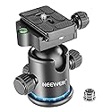NEEWER 36MM Tripod Ball Head 360° Panoramic Metal with Arca Type Quick Release Plate, 1/4" Screw 3/8" Thread Mount, Max Load 17.6lb/8kg, Tripod Head