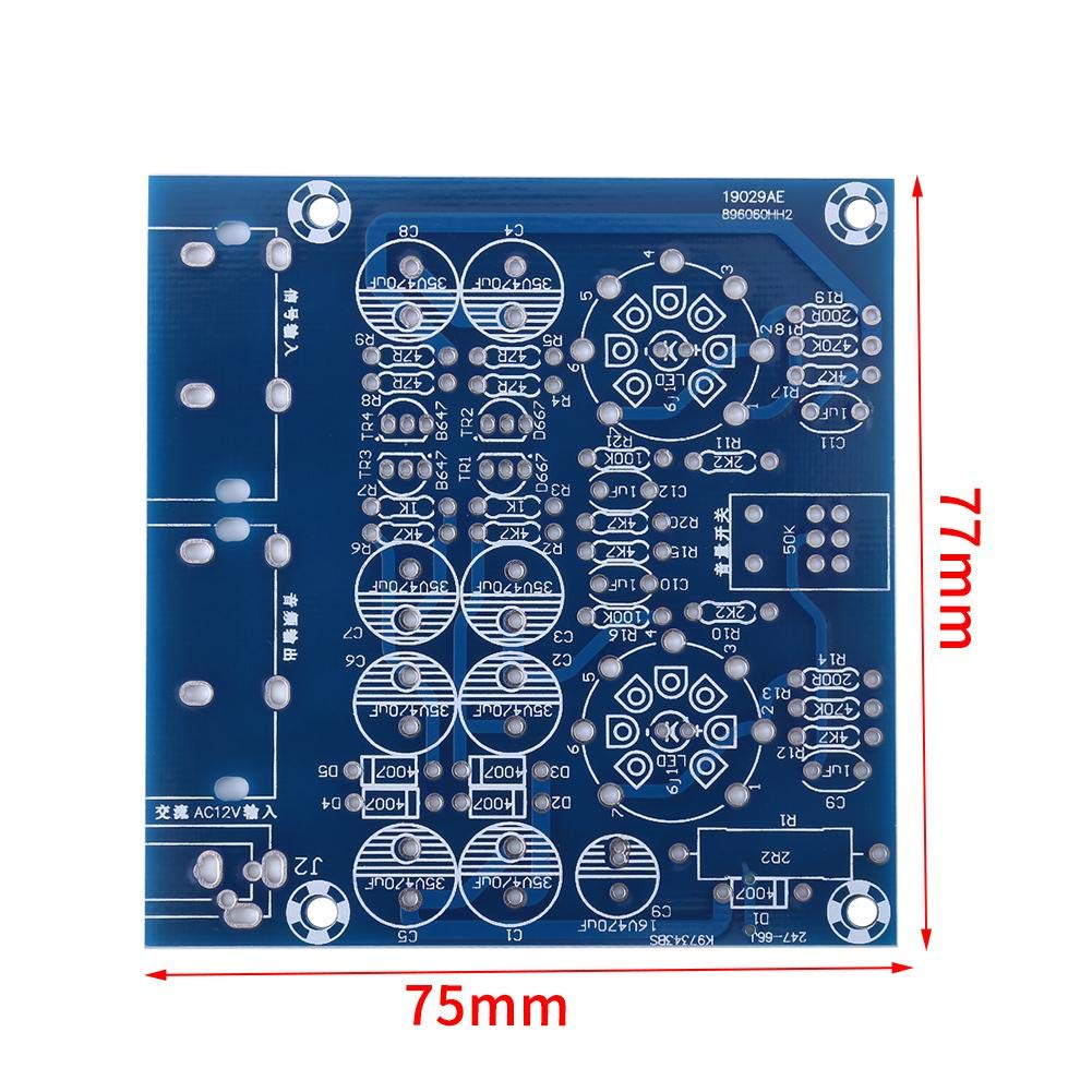 TOPINCN 6J1 Vacuum Electron Tube Valve Preamp Amplifier Board Headphone Amp Parts Preamplifier Kit AC12V 0.8A