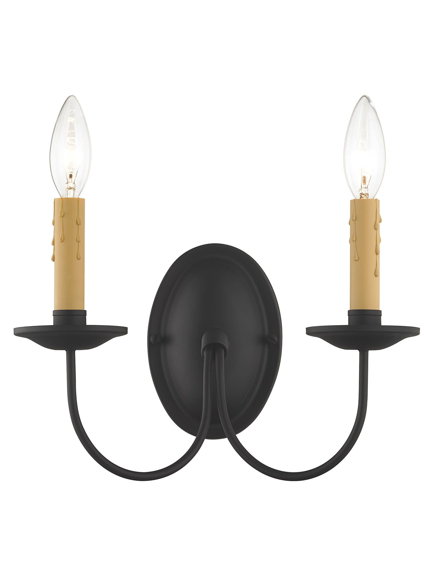 Livex Lighting 4452-04 Heritage 2 Light Black Wall Sconce