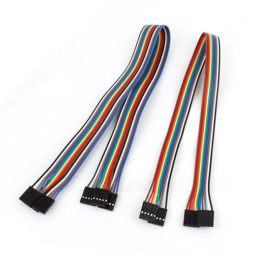 uxcell A14061000ux0624 40cm 2.54 mm 5 Pin Female to Female F/F Jumper Cable Connector 5 Pcs (Pack of 5)