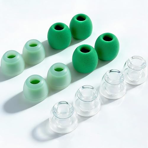 Tipsy IEM Ear Tips Set, 6 Pairs: Liquid Silicone, Skin?Friendly Silicone, Memory Foam, Fits Tipsy M5/M3/M1/HD6/HD4 (B-M Size)