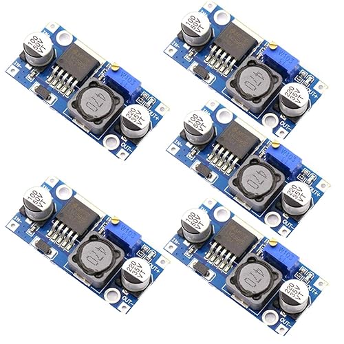 HiLetgo 5pcs LM2596S-ADJ Power Module DC-DC Buck Regulator 3A Adjustable 5V/12V/24V