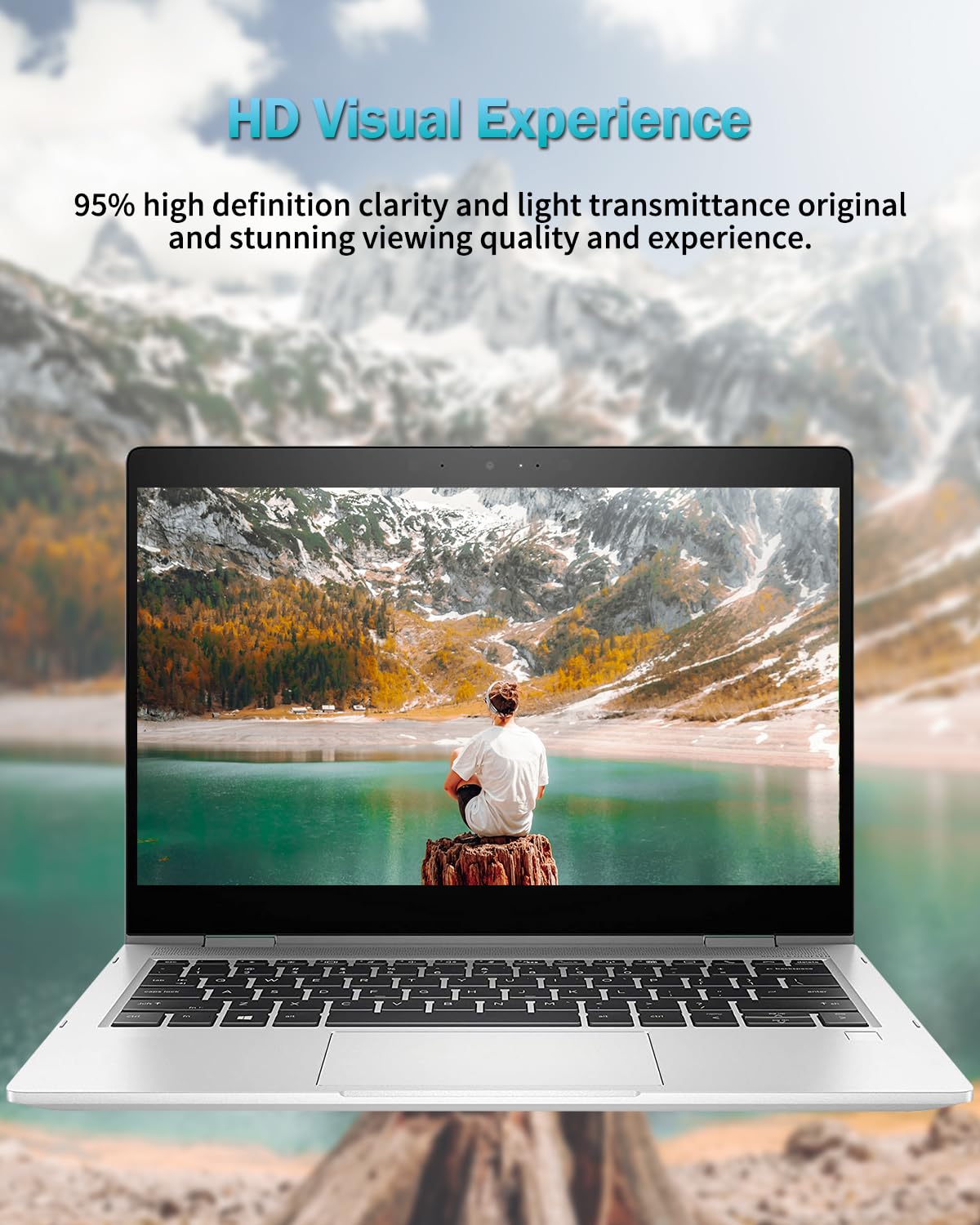 F FORITO 2-PACK 15.6 Inch Laptop Crystal Clear Screen Protector, Notebook Computer Screen Guard Protector Compatible