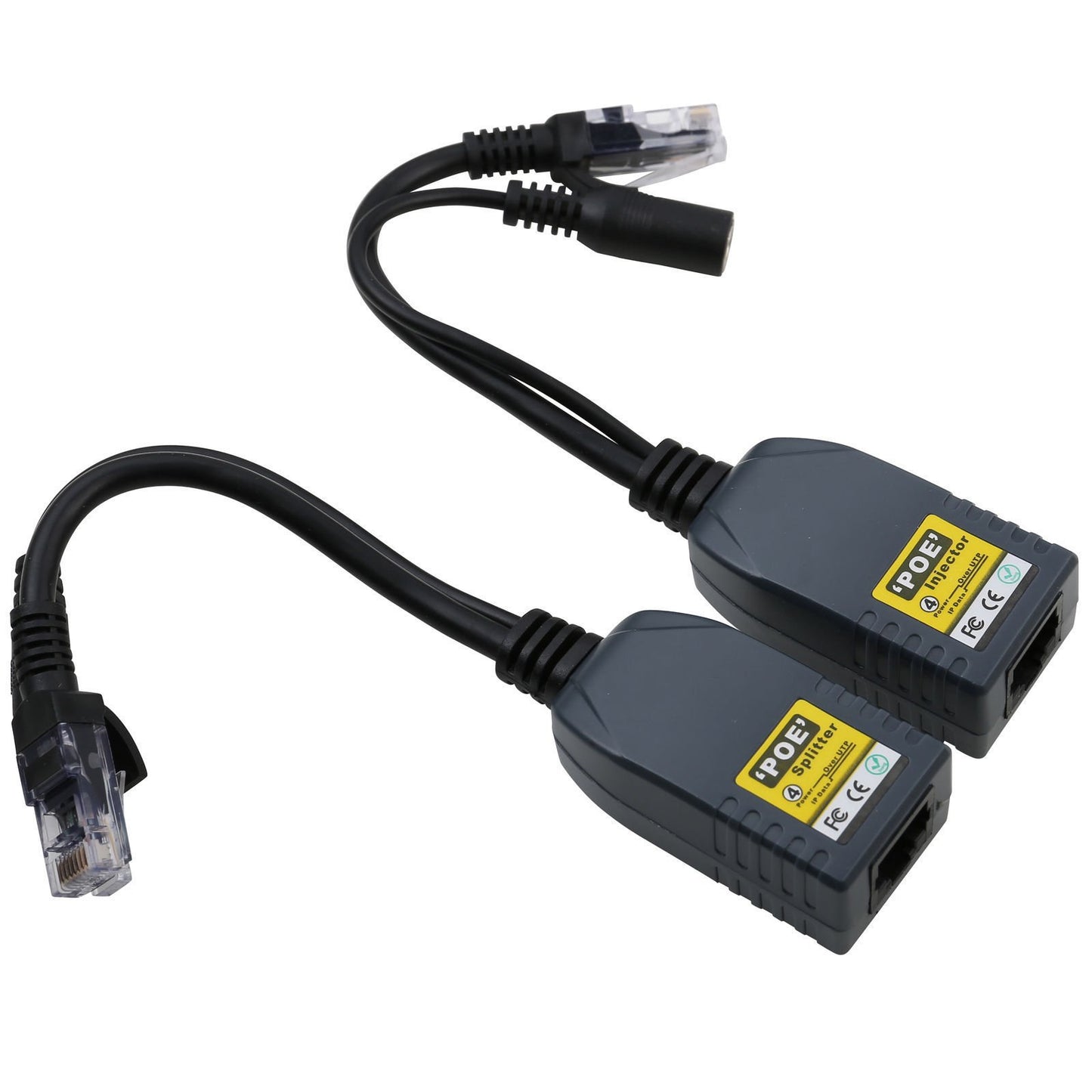 UHPPOTE PoE Splitter Injector Adapter Power Over 4 Cores Ethernet 100M Network UTP