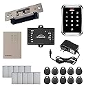 Visionis FPC-5456 One Door Access Control Electric Strike Fail Safe And Fail Secure Adjustable 770lbs + Outdoor Keypad/Reader Standalone With Mini