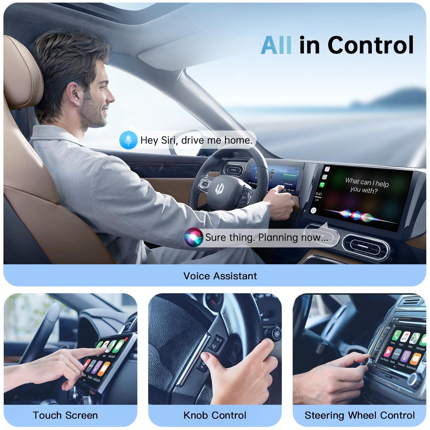 Wireless CarPlay Adapter for Apple CarPlay, Easy to Upgrade Wired CarPlay to Wireless, Instant Connectivity, Super Mini Car Play Dongle for iPhone Fit