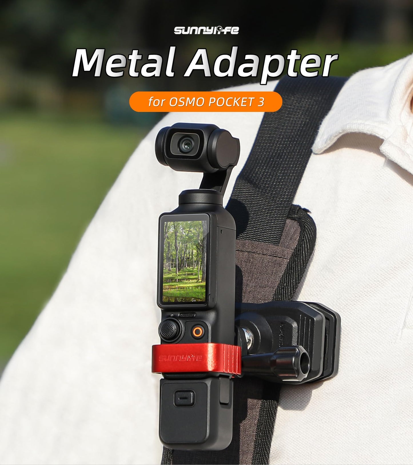 Shaluoman Pocket 3 Metal Expanding Mount Holder for DJI Osmo Pocket 3 Accessories, Camera Extension Adapter Metal Mount Adapter Bracket Connecting
