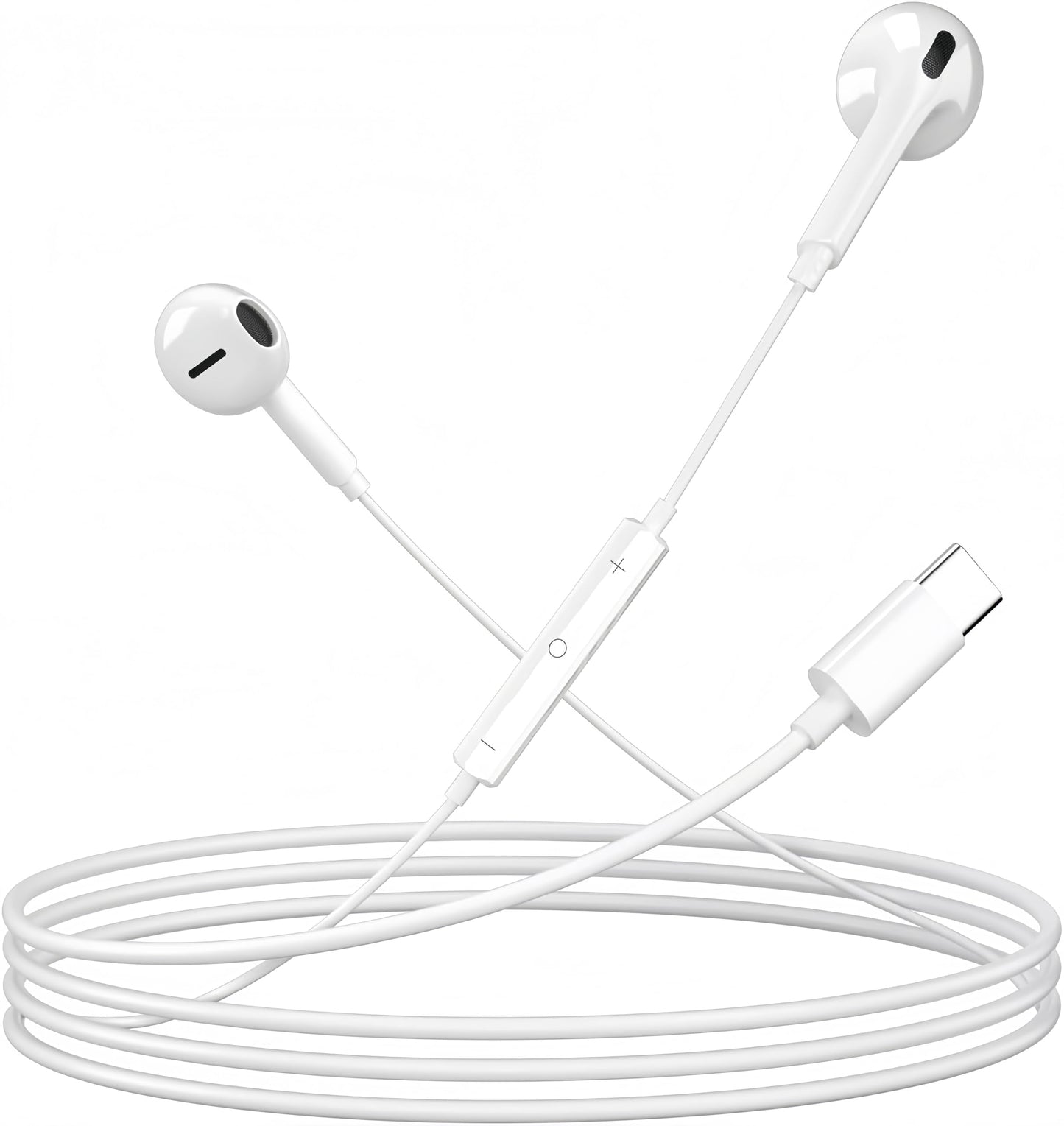 5 Pack Upgraded USB C Headphones for iPhone 17/16/15 Pro Max iPad Plus TypeC Earphones with Microphone Volume Control USBC Wired Earbuds USB Type C