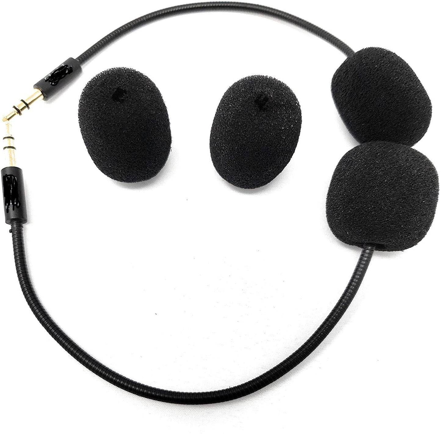 TNE 2-Pack Replacement Game Mics 3.5mm Microphone Boom for Turtle Beach Ear Force XO Four Recon 50 50x 60p Xbox One PS4 Nintendo Computer PC Gaming