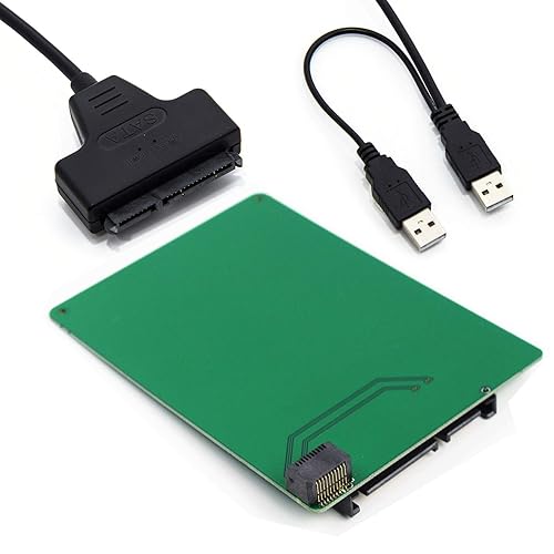 Sintech 20Pin SFF-8784 to SATA 22pin Adapter with USB SATA Cable for WD Blue UltraSlim SATA3 HDD WD5000MPCK (USB+SATA)