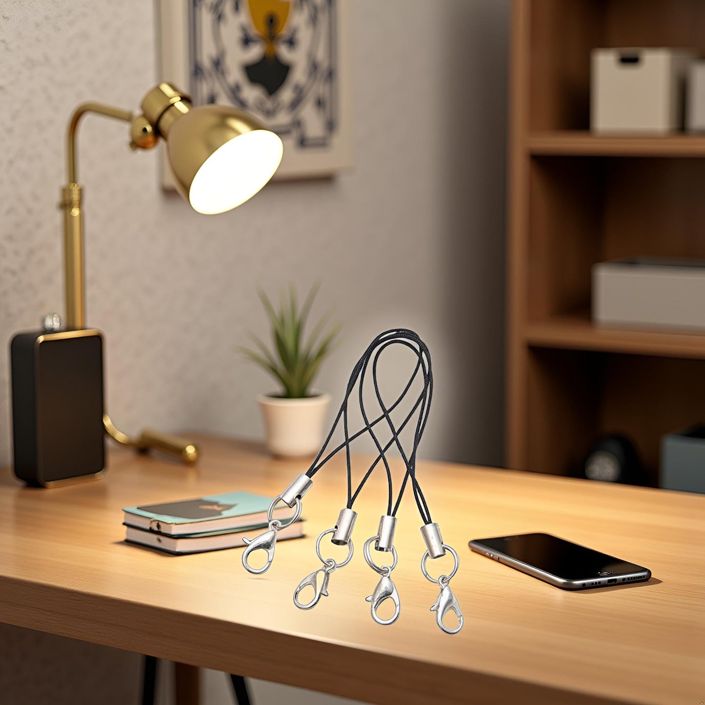 Czhotg 20Pcs Lobster Clasp Cords Lanyard, Lanyard Strap, Nylon Wrist Coiled Strap Cell Phone Key String, Keychain Holder Ropes for USB Flash Drive