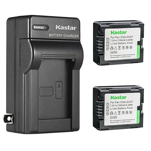 Kastar 2-Pack Battery and AC Wall Charger Replacement for Hitachi DZ-HD90, DZ-BD10H, DZ-BX35, DZ-BX35A, DZ-BX35E, DZ-BX37E, DZ-M5000V5, DZ-M7000V5