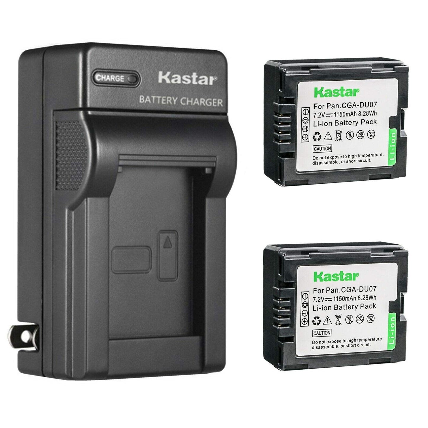 Kastar 2-Pack Battery and AC Wall Charger Replacement for Hitachi DZ-HD90, DZ-BD10H, DZ-BX35, DZ-BX35A, DZ-BX35E, DZ-BX37E, DZ-M5000V5, DZ-M7000V5