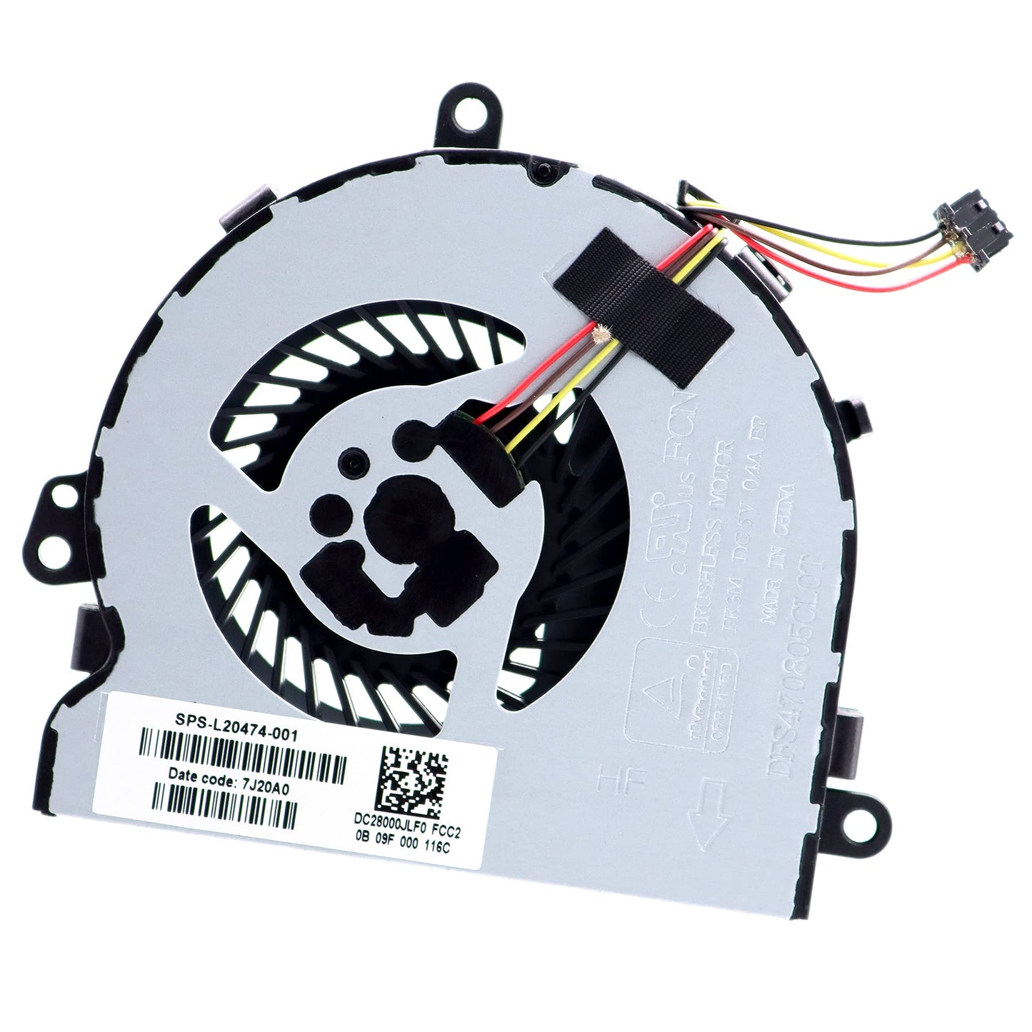Deal4GO CPU Cooling Fan L20474-001 Replacement for HP 15-DA 15-DB 250 255 256 G7 15g-DR 15g-DS 15g-DX 15-DA0053WM 15-DB0031NR (UMA)