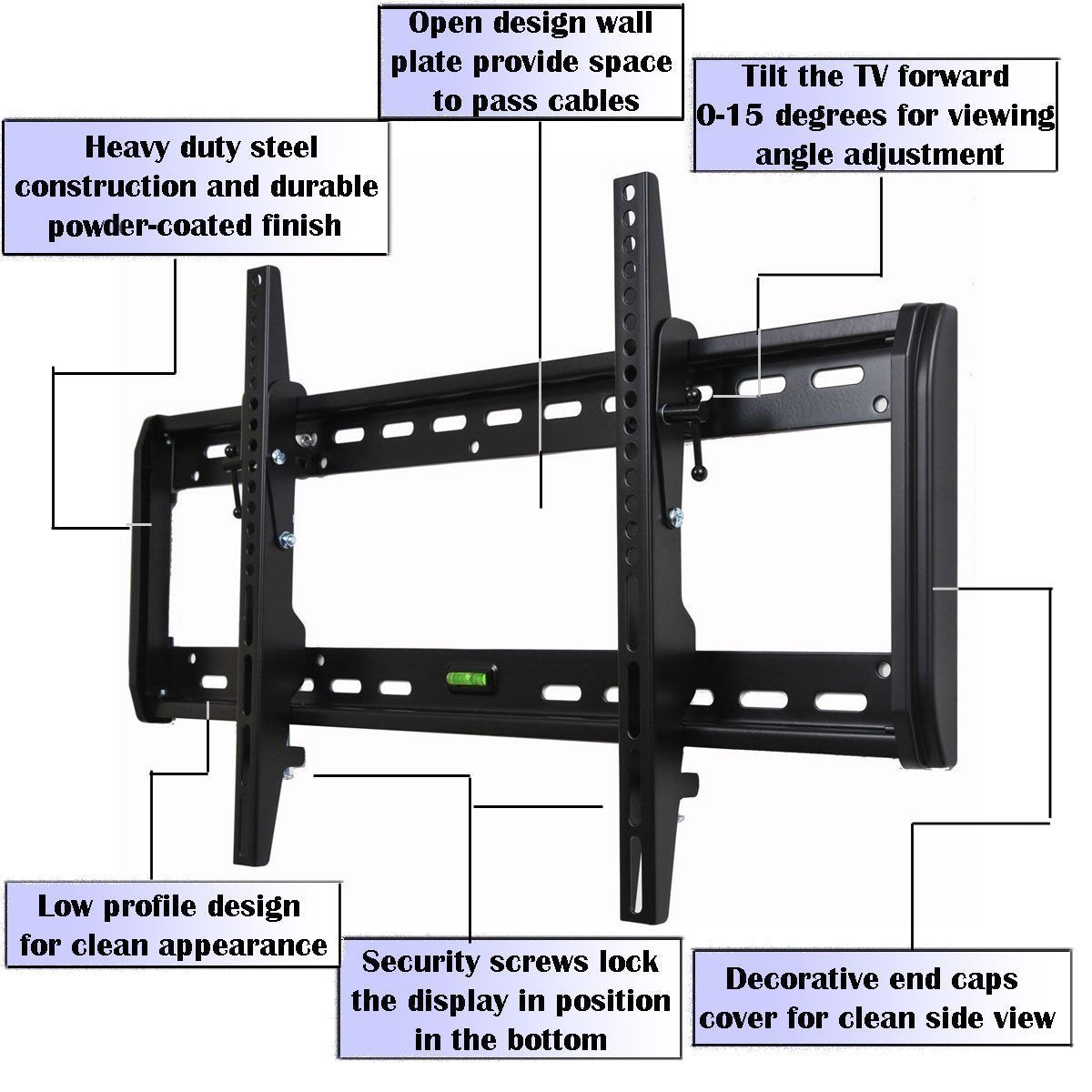 VideoSecu Tilt Wall Mount Bracket for Philips 39" 40" 46" 39PFL2908/F7 39PFL2708/F7 39PFL2608/F7 40PFL4908/F7 40PFL4708/F7 40PFL5706/F7 40PFL4706/F7