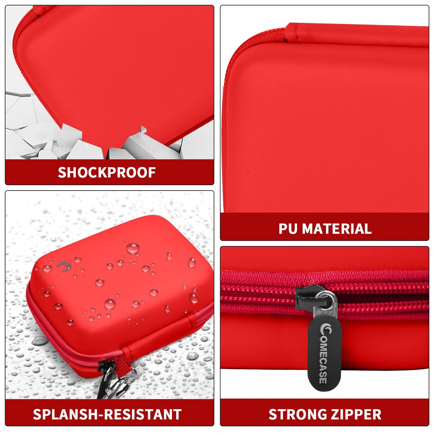 Comecase Carrying & Protective Case for Digital Camera, for CAMKORY/for Kodak Pixpro FZ45 FZ55/for Canon PowerShot ELPH 180/190 / for Sony DSCW800
