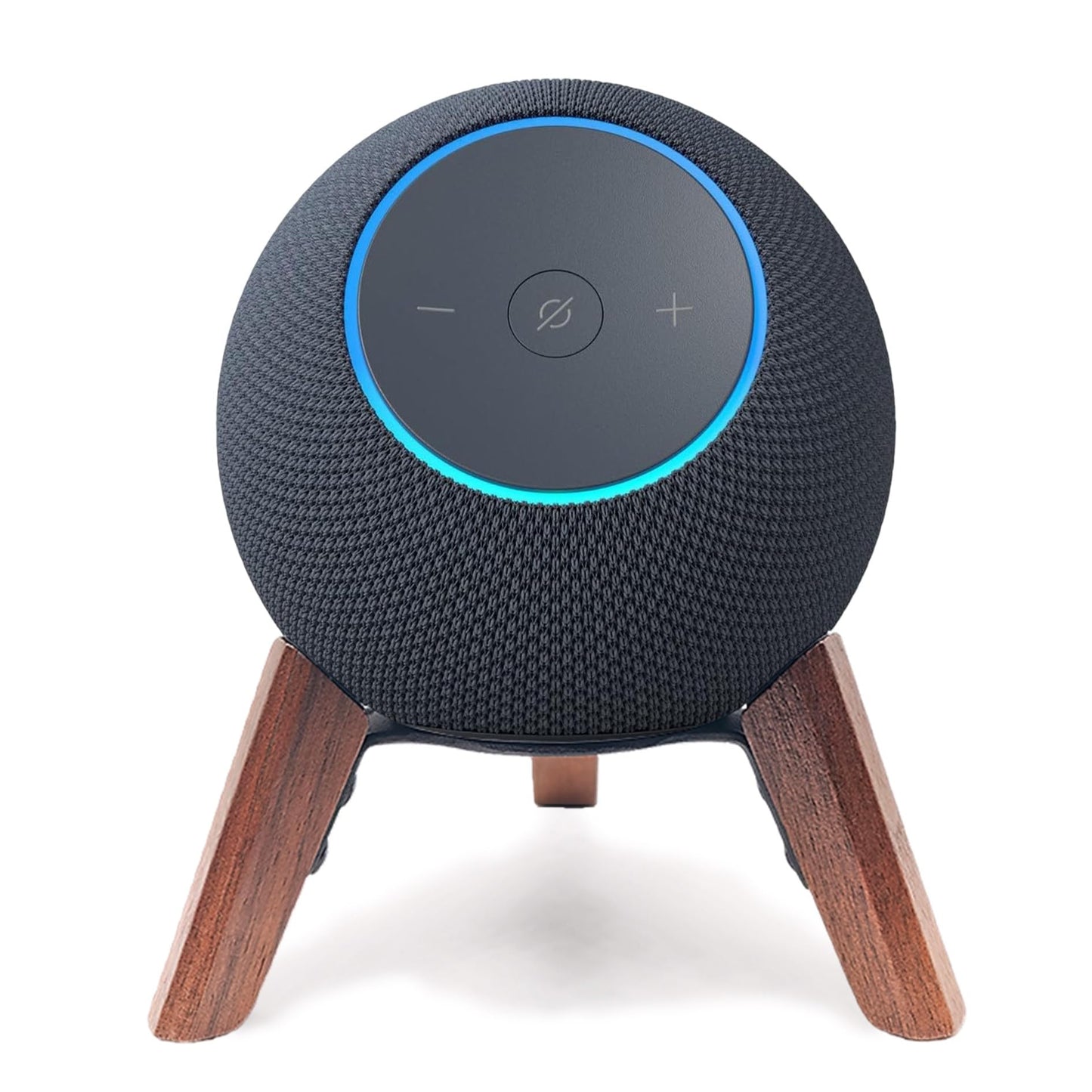 Counlisha Real Wood Stand for Echo dot max (new Model) 2025 Released,Desktop Tripod Mount Accessories Protect dot Audio for Better Sound,Secure Stable