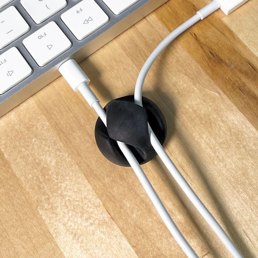 Wrap-It Storage Cable Clip Silicone BLK