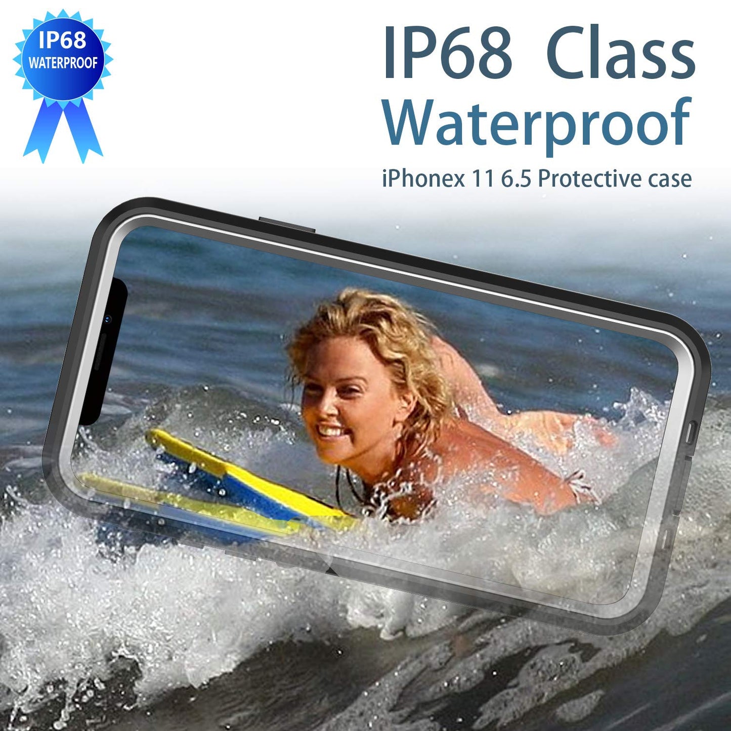 FXXXLTF for iPhone 15 Plus Case, Built-in Screen Protector Full Body Military Waterproof Dropproof Dustproof Underwater Compatible with iPhone 15+