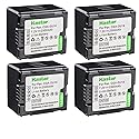 Kastar CGA-DU14 Battery (4-Pack) Replacement for Panasonic CGA-DU14 CGA-DU21 VBD140 VBD210 NV-GS508 MX500 PV-GS500 SDR-H280 VDR-D400 M75 M95 M250