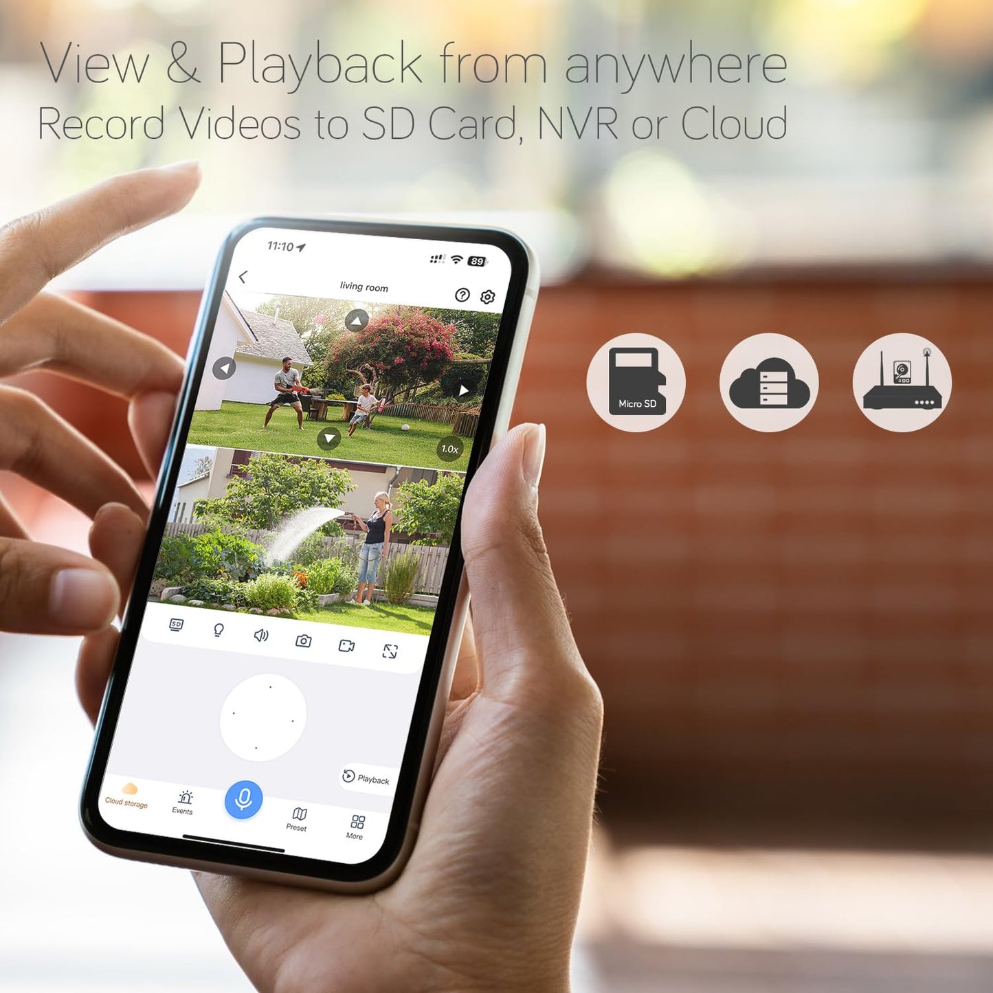 xmartO WiFi6 Dual-Lens Security Camera, 4MP QHD 2-in-1 Home Camera with 180° Static FOV & 360°PTZ AI Tracking, 5G/2.4G Dual Band, Bluetooth Easy