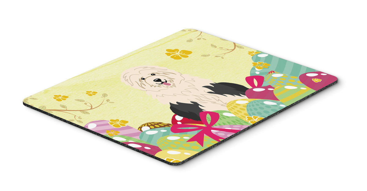 Caroline's Treasures BB6096MP Easter Eggs Old English Sheepdog Mouse Pad, Hot Pad or Trivet for Home Office Gaming Working Computers Laptop Mouse