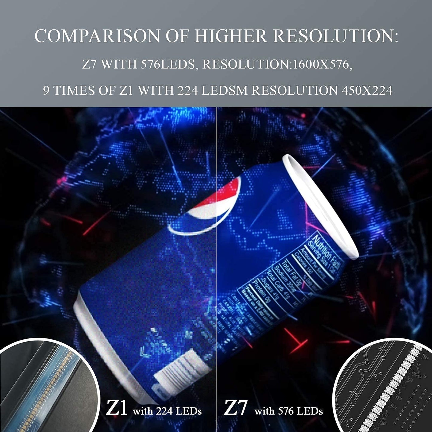 Faryuan 3D Hologram Fan Advertising Display Best for Business,Store,Shop,Holiday 20.5inch with Wi-Fi Hi-Resolution 1600x576 PX Holographic LED Video