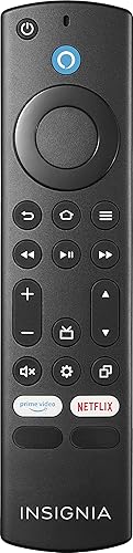Insignia - Fire TV Replacement Remote for Insignia and Toshiba - Black