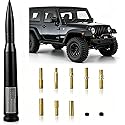 Xinhongfei Car Bullet Antenna car Exterior Accessories American Flag for Truck Radio Antenna for Truck SUV(7.8black)