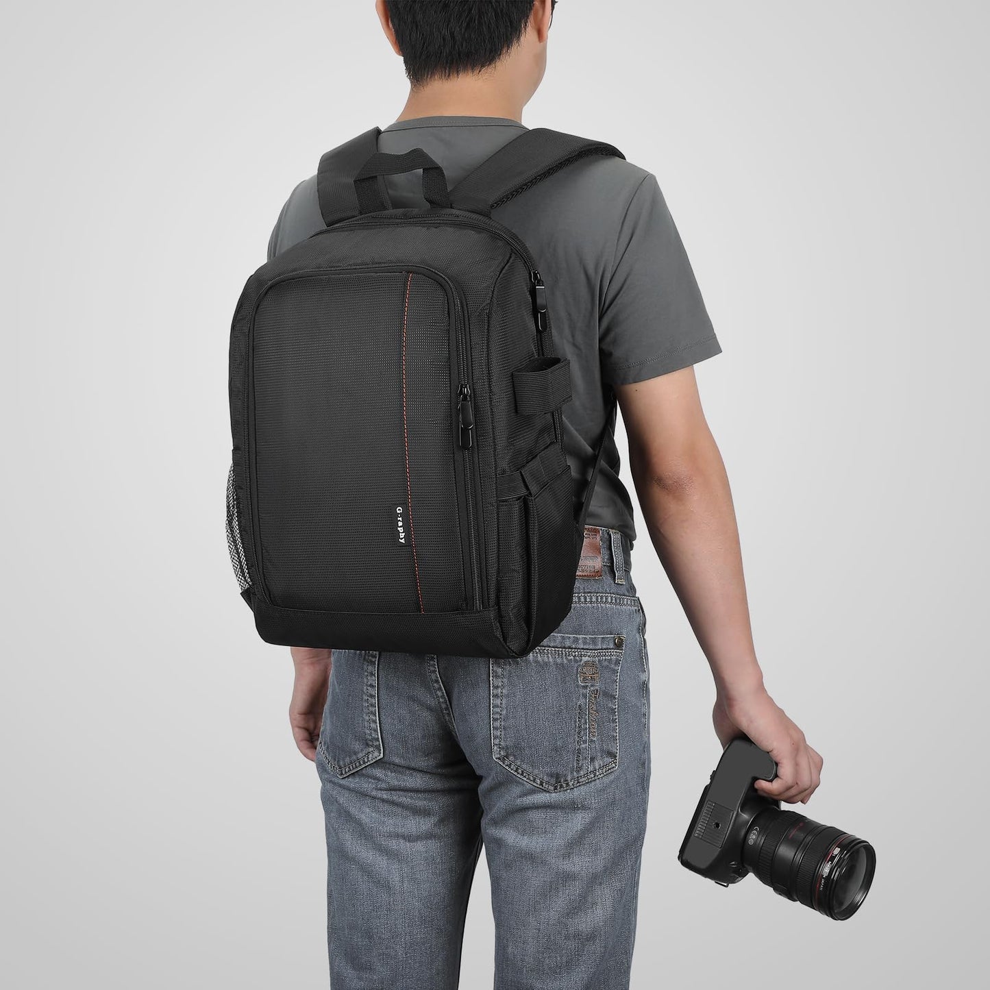 G-raphy Camera Bags Camera Backpack for Photographer Camera Bags with Laptop Compartment/Tripod Holder for Dslr SLR Cameras, Flashes and Camera