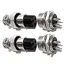 CESS Aviation 3 Pins Plug and Socket Wire Cable Connector - Diameter 0.63" (16mm) (2 Packs)