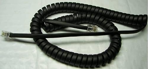 DIY-BizPhones 10-Pack Black 9 Ft Short Handset Cords Compatible with Allworx IP Phone 9112 9124 9202 9202E 9204 9204E 9204G 9204P 9212 9212L 9212P