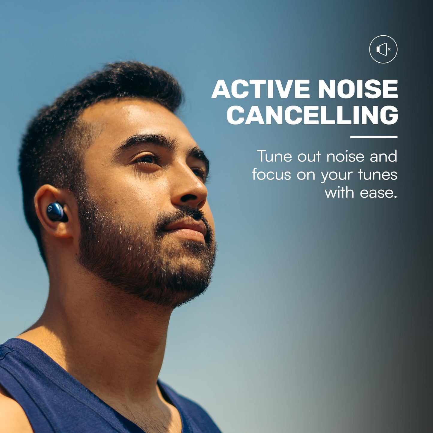 Raycon Fitness Bluetooth Wireless Earbuds + Microphone with Active Noise Canceling, Sweat & Water-Resistant Earphones, Running Headphones, Ear Buds