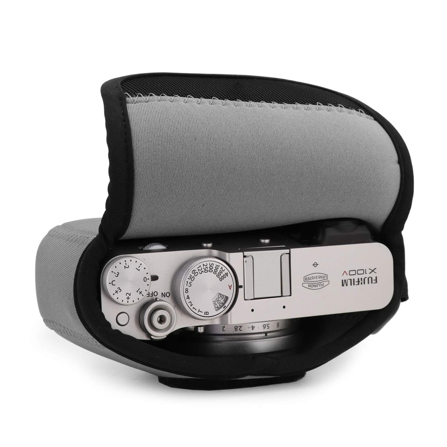 MegaGear MG1898 Ultra Light Neoprene Camera Case Compatible With Fujifilm X100V - Gray, PU Leather