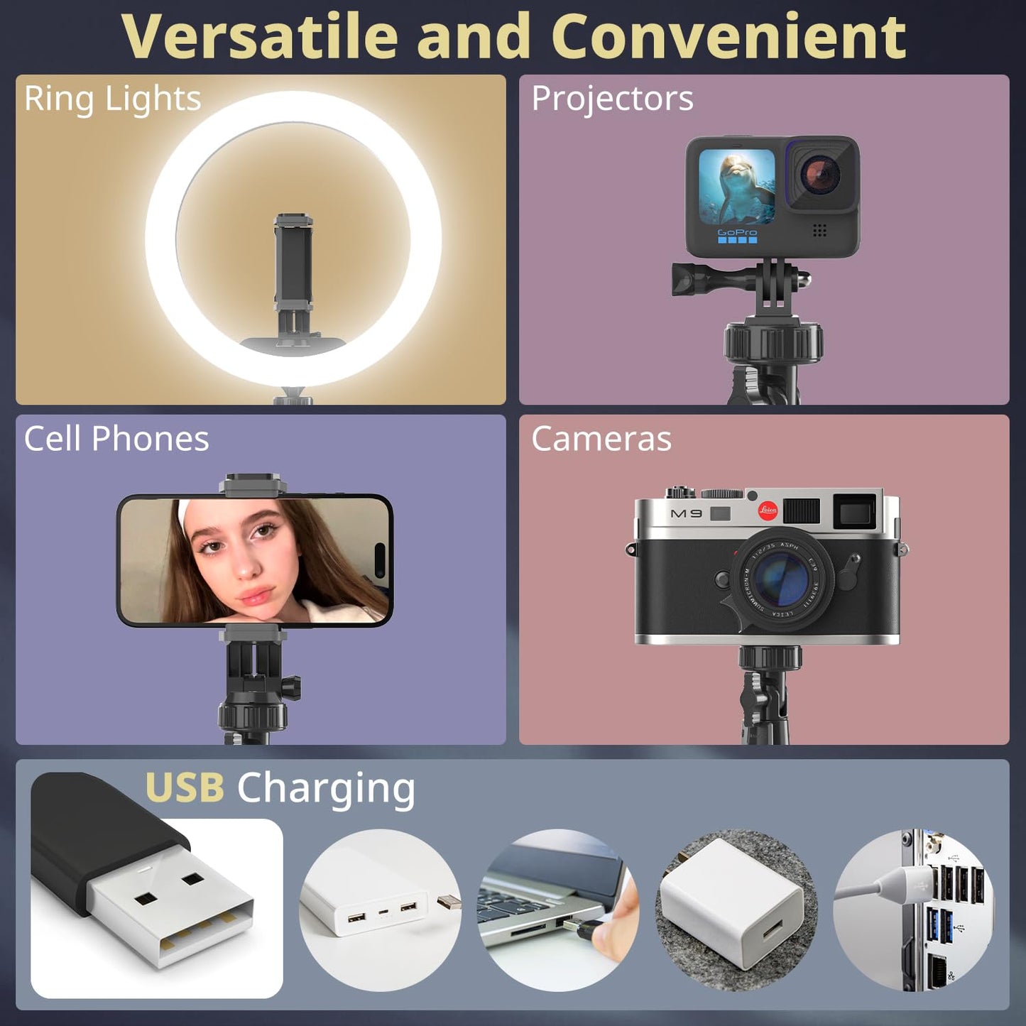 UBeesize 12” Selfie Ring Light with 62” Extendable Tripod Stand & Remote, LED Circle Light with Phone Holder for Video Recording/Makeup/Content