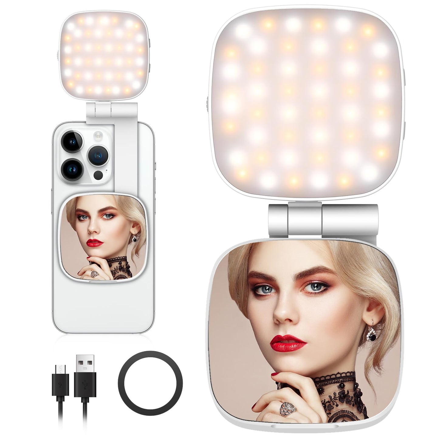 Magnetic Selfie Light, Phone Light Compatible with iPhone Magsafe,