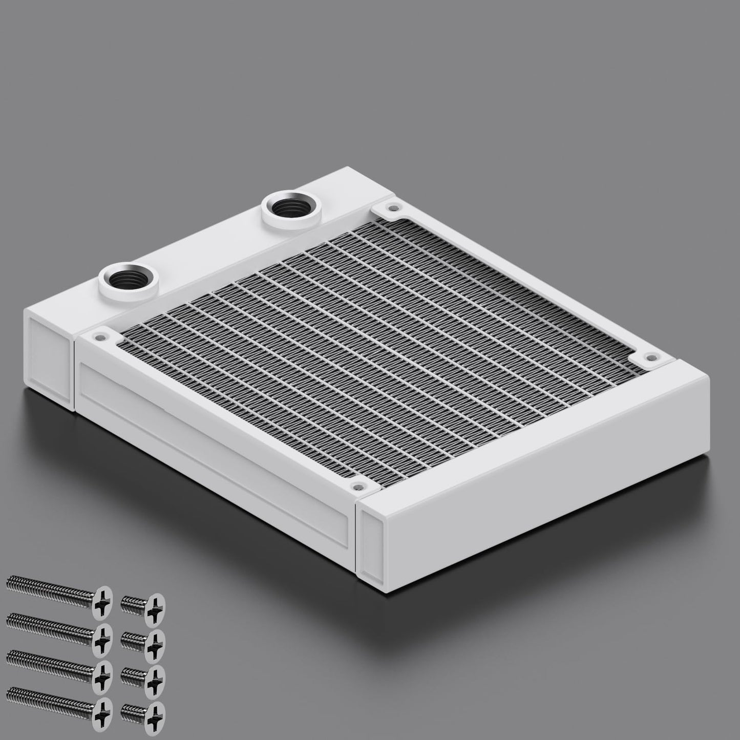 CLYXGS Water Cooling Radiator, 12 Pipe G1/4 Thread Heat Row Radiator 12 Pipe Aluminum Heat Exchanger Radiator for PC CPU Computer Water Cool System