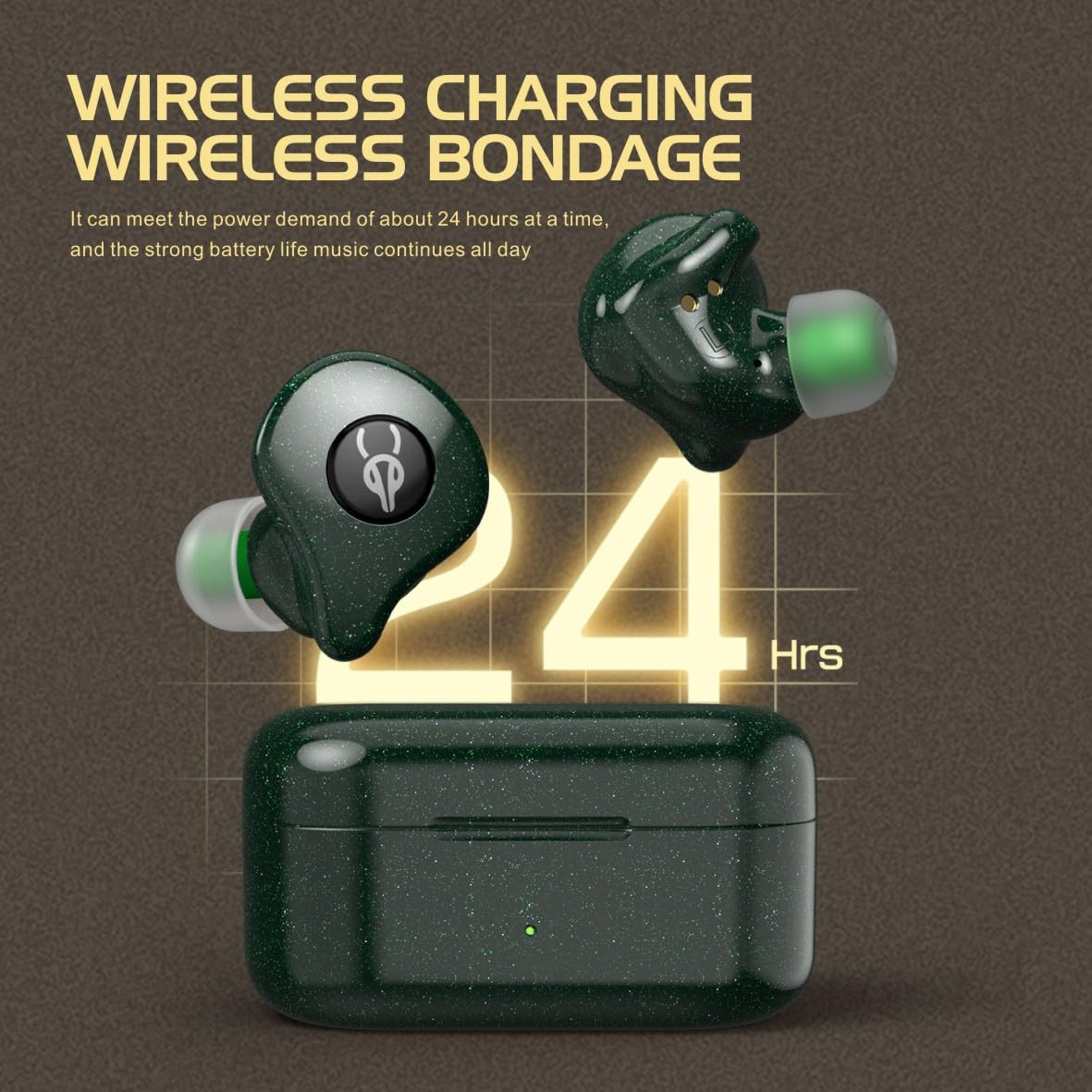 ICESOMNUS Sabbat E16 Astria Coaxial Acoustic Architecture Wireless Earbuds Blutooth 5.2 in-Ear HiFi Stereo Headphones with Built-in Mic and Charging…