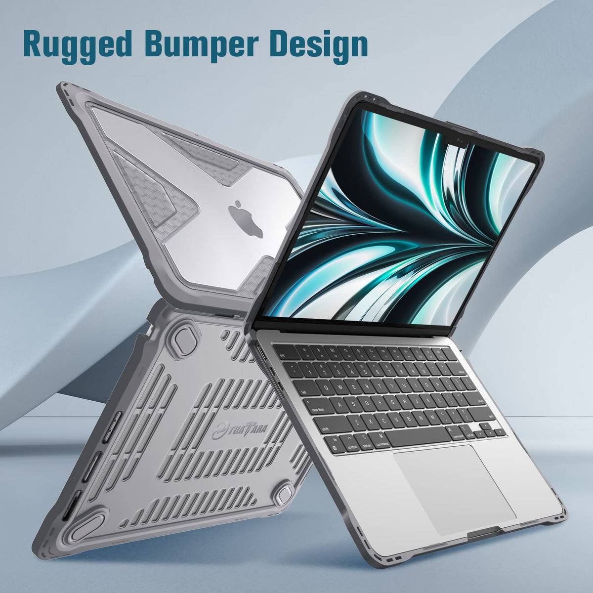 Fintie Rugged Case for MacBook Air 13 Inch, Gray