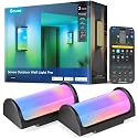 Govee Outdoor Wall Lights Pro, 2 Pack, 2000LM, RGBICWW 72-Zone Customization, Music-Sync, IP67 Waterproof for Outdoor Decor, Porch, Garage, Yard