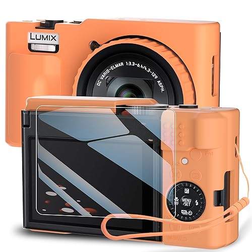 TUOOUT Silicone Case for Panasonic LUMIX ZS99 Digital Camera with with Removable Lens Cover and Screen Protector and a Lanyard for Panasonic LUMIX