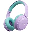 Acer Kids Bluetooth Headphones, 85/94dB Volume Limiter, Foldable Wireless Over-Ear Headphones for iPad, Travel, 60H Playtime, Bluetooth 6.0, Built-in