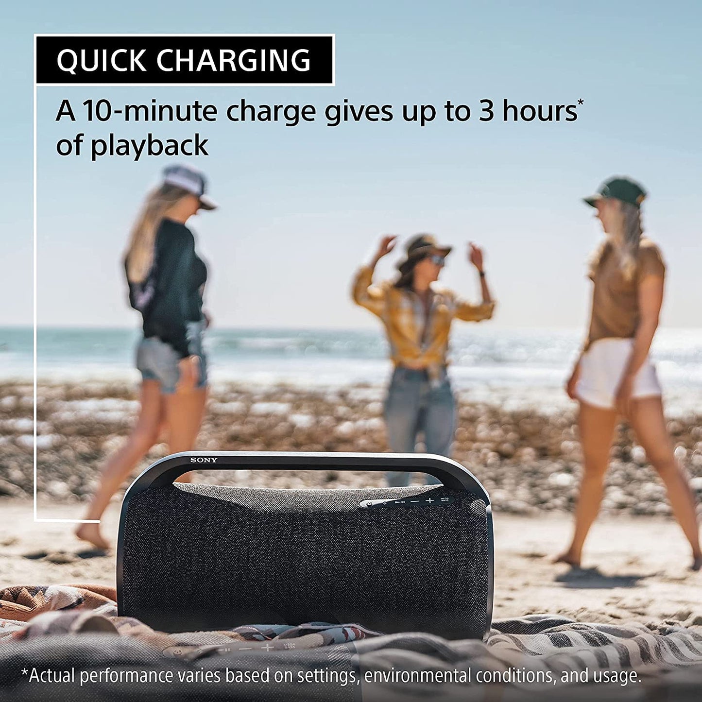 Sony SRS-XG500 X-Series Wireless Portable-Bluetooth Party-Speaker (Renewed)