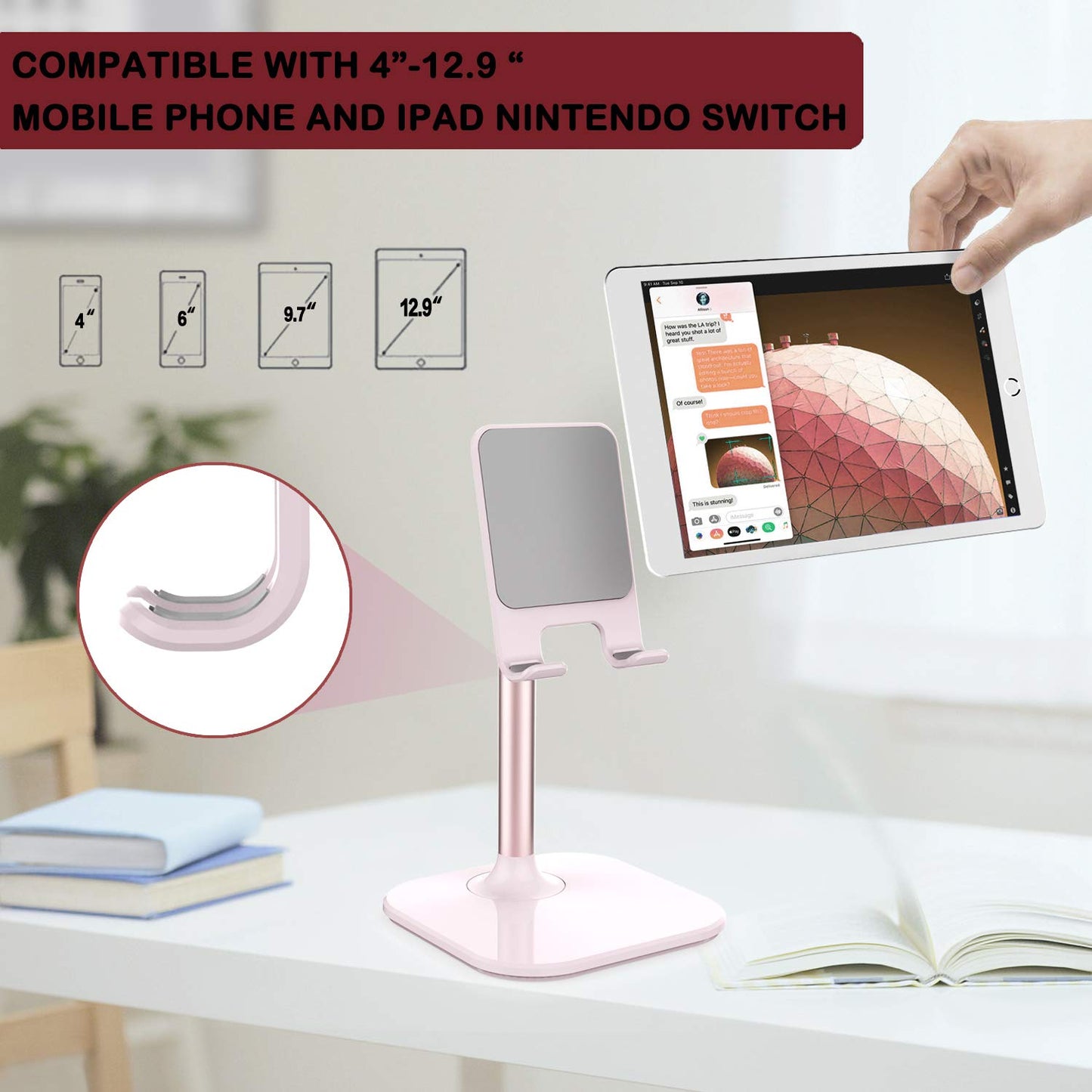 Doboli Cell Phone Stand, Valentine's Day Gifts for Teens Girls Boys Adults Women Men Mom Wife, Phone Stand for Desk, Phone Holder Stand Compatible