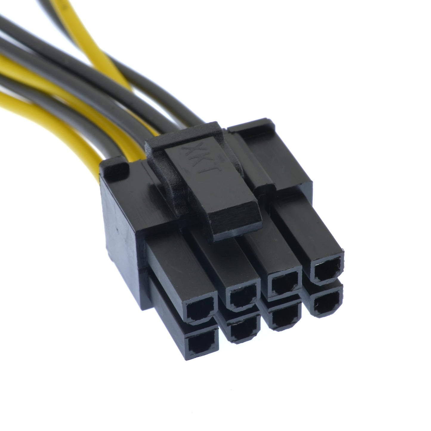 YiKaiEn Dual SATA to 8 Pin (6+2 Pin) Video Card GPU Power Supply Cable 8.6inch 22cm (1 Pack)