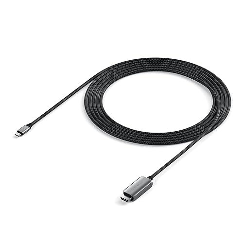 Satechi USB C to HDMI 2.1 8K Cable, with 8K @ 60Hz and 4K @ 120Hz, Type C to HDMI Cable, Thunderbolt 3/4 Compatible for MacBook Air/Pro M5/M4, iPad