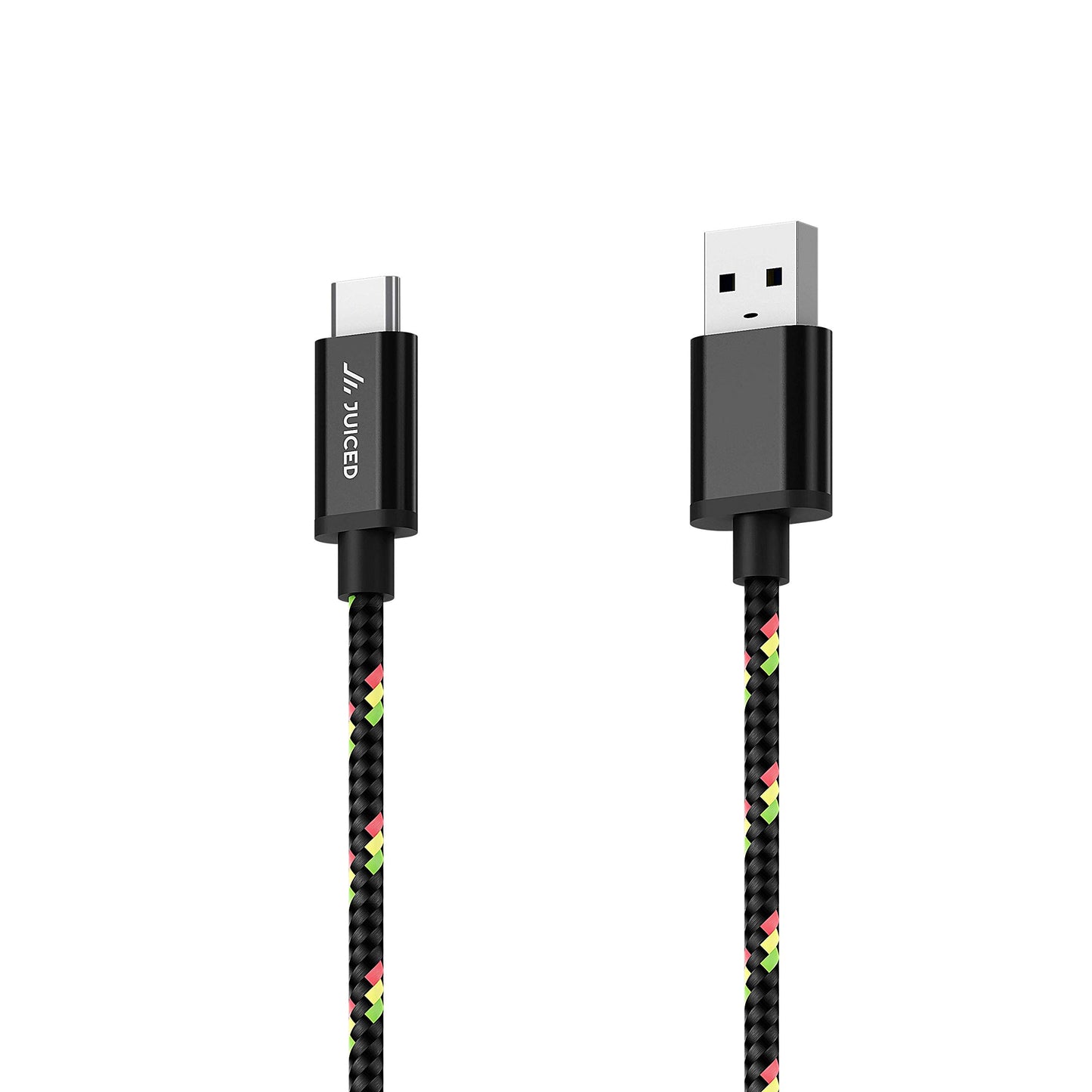 Juiced Systems USB-C to USB-A 10 Gbps USB 3.2 Gen 2 Data Power Cable | 2 Meter 6.5 ft Length | Fast Charging with Quick Data Transfers