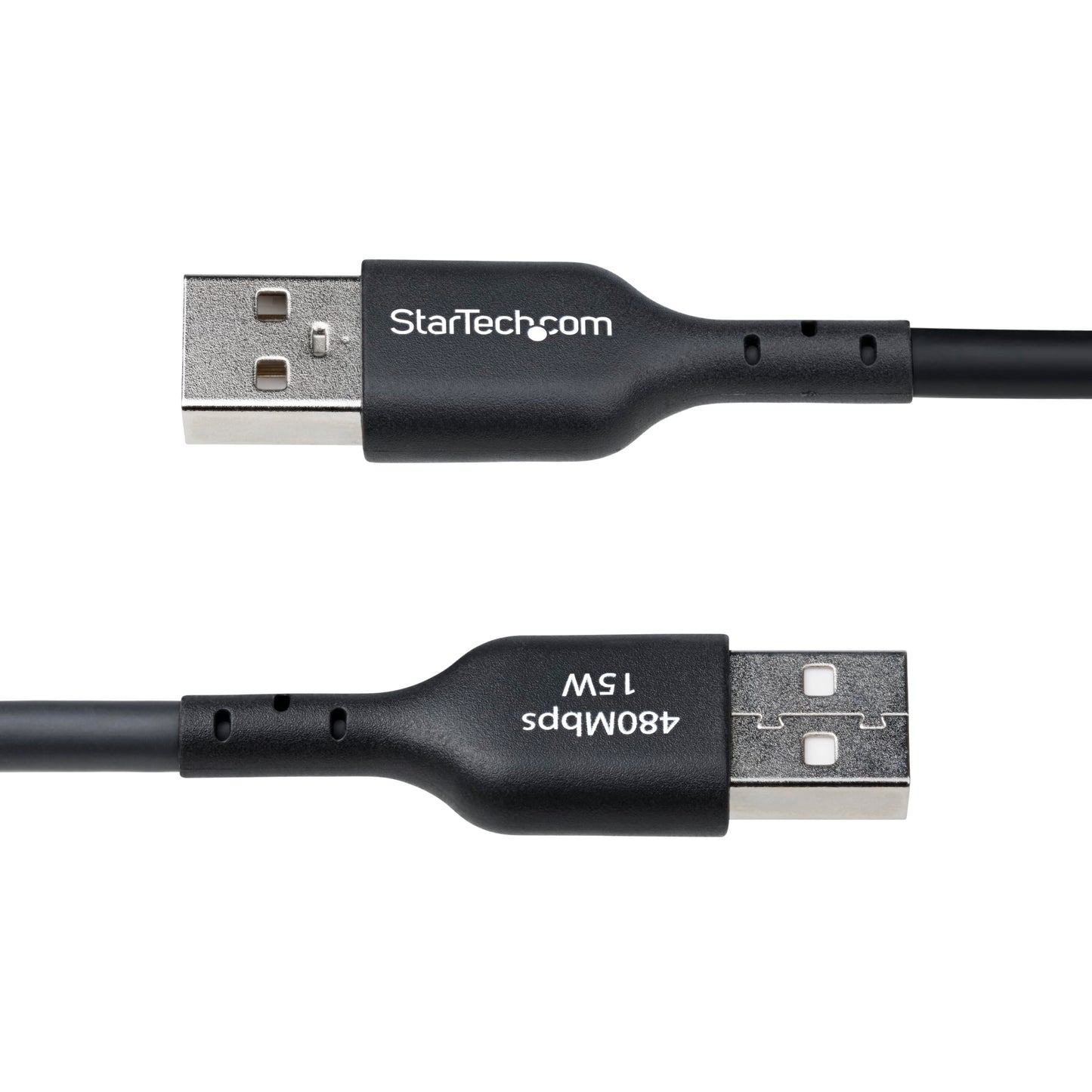 StarTech.com 15ft (4.5m) USB-A to USB-C Charging Cable, Charge & Sync, 3A, USB 2.0, TPE Jacket, Black USB Charging Cord