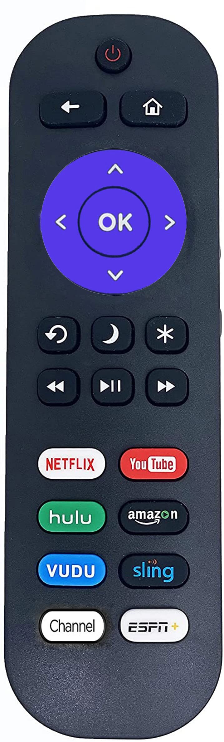 Remote Compatible with All TCL Roku TV Remote, Universal Remote Compatible with TCL Roku Smart 4K HD LED TV - with 8 Shortcut Buttons